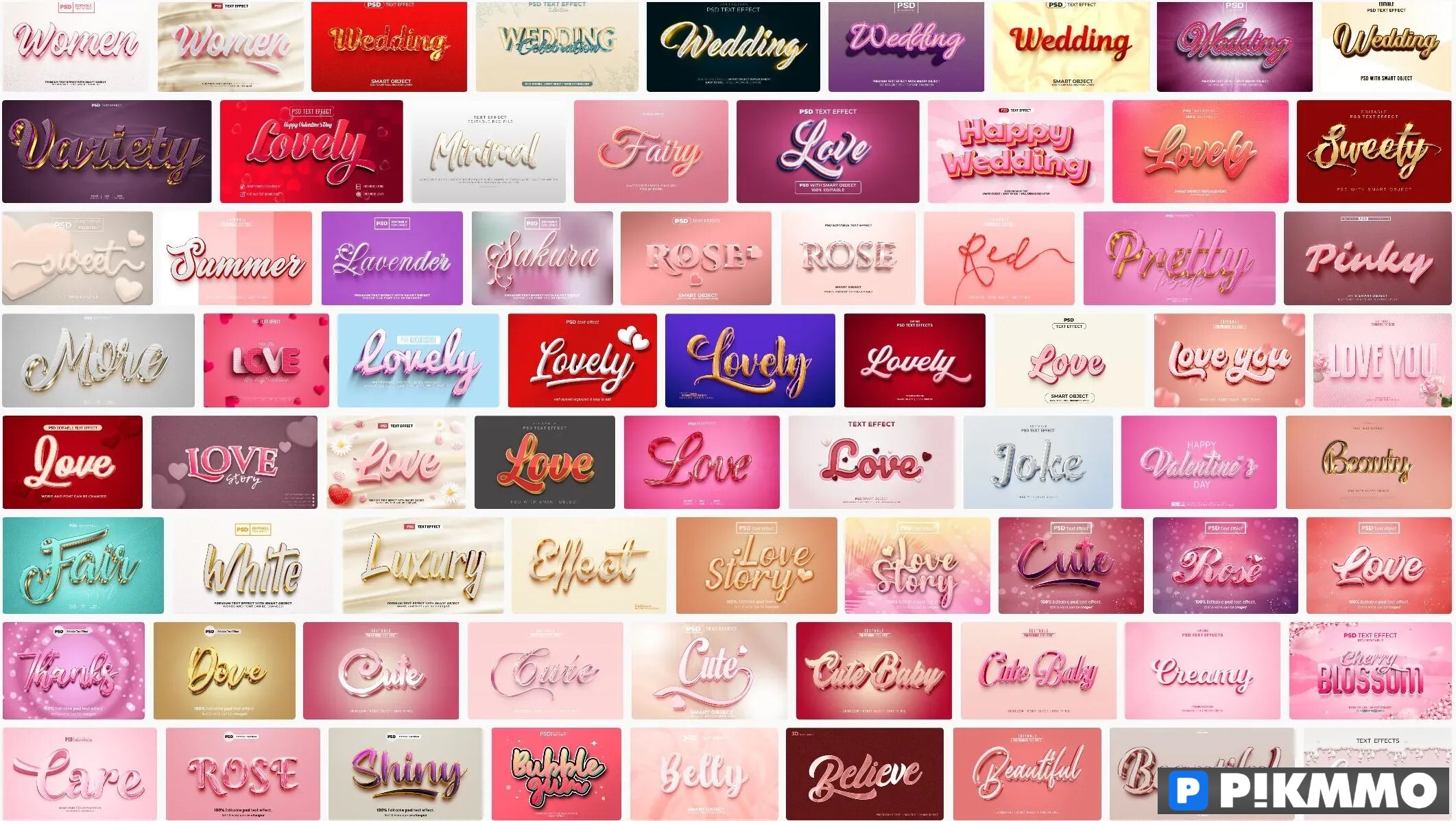 100+ Text effect Wedding