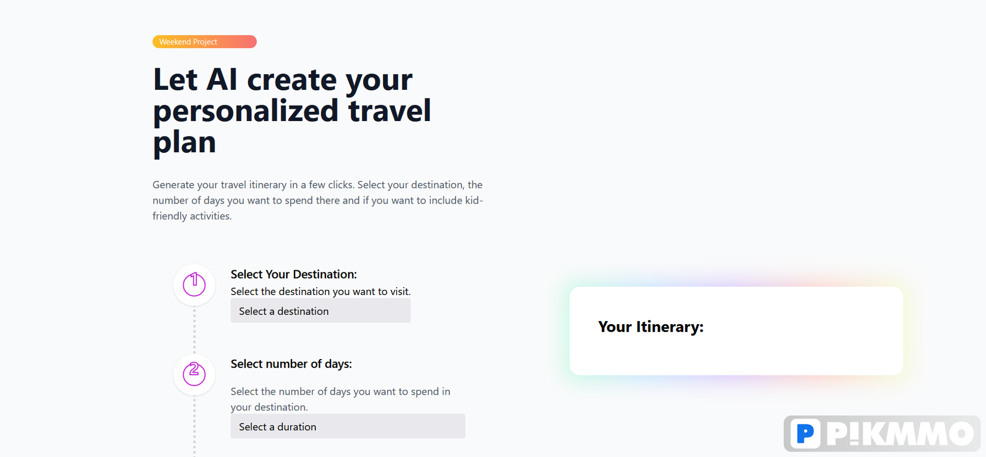 Travel Plan AI