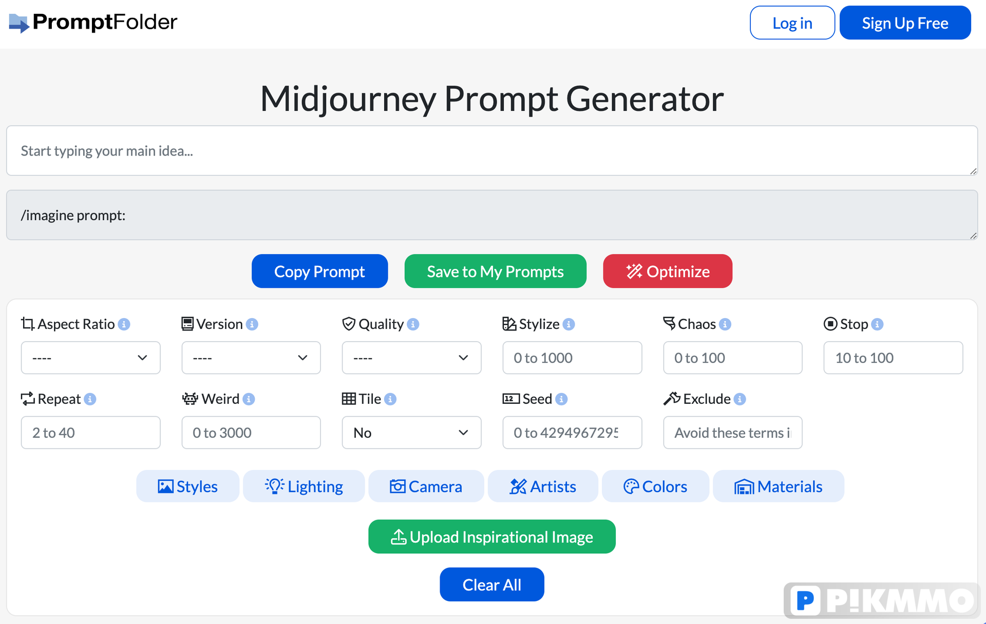 Midjourney Prompt Helper
