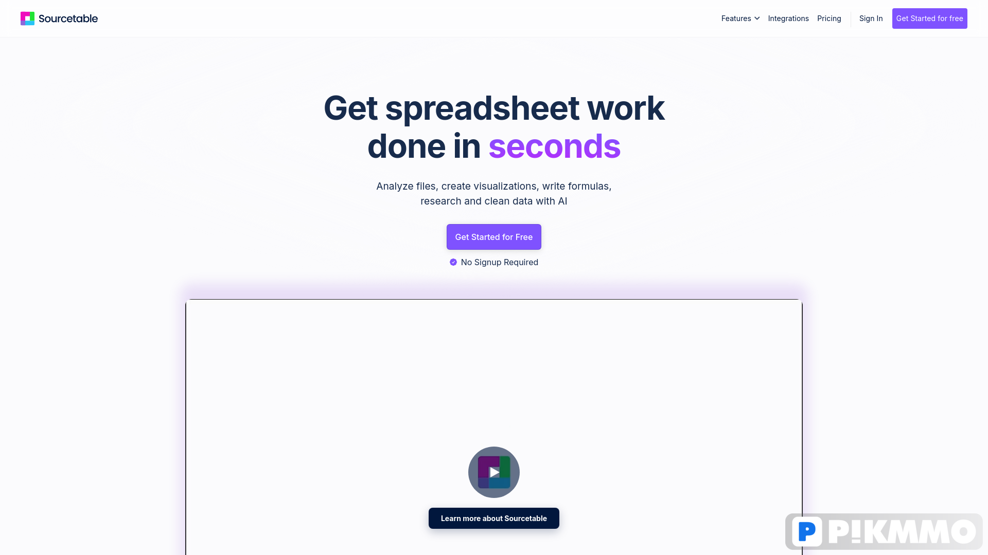 Sourcetable