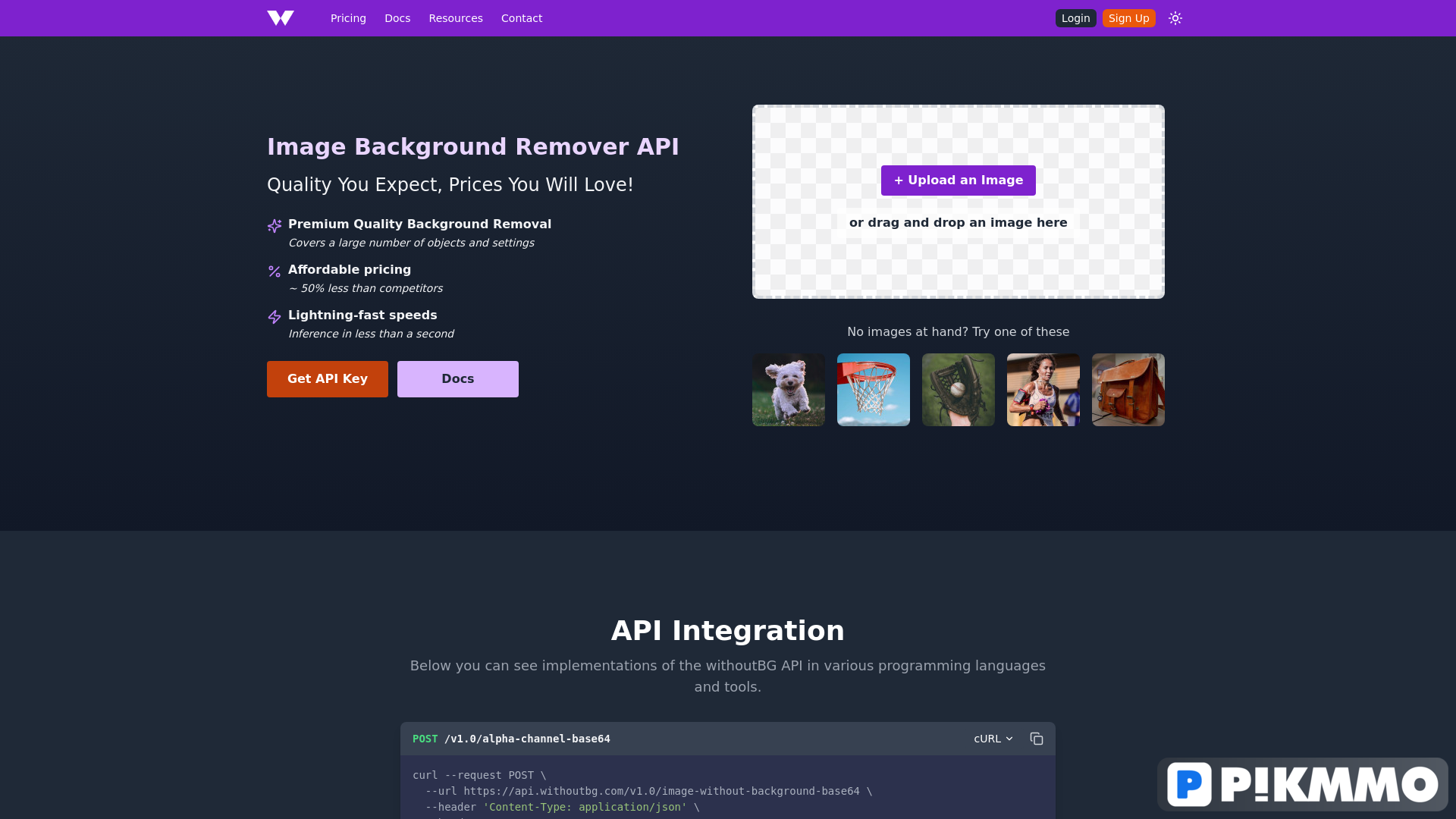 WithoutBG API