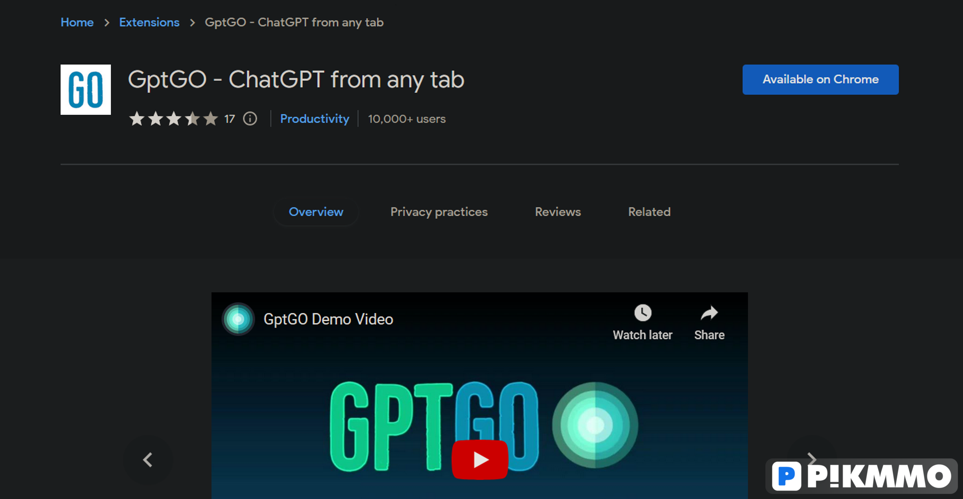 GPTGO – Chrome Extension