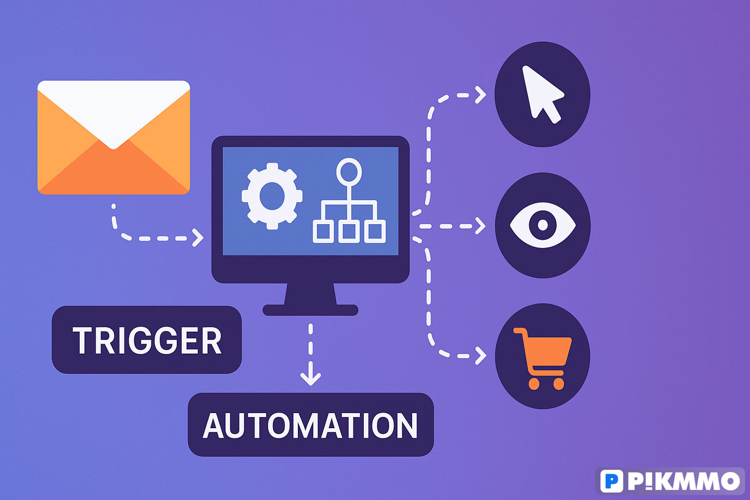 Automation cho hành vi: Trigger theo Click - Visit - Abandon Cart