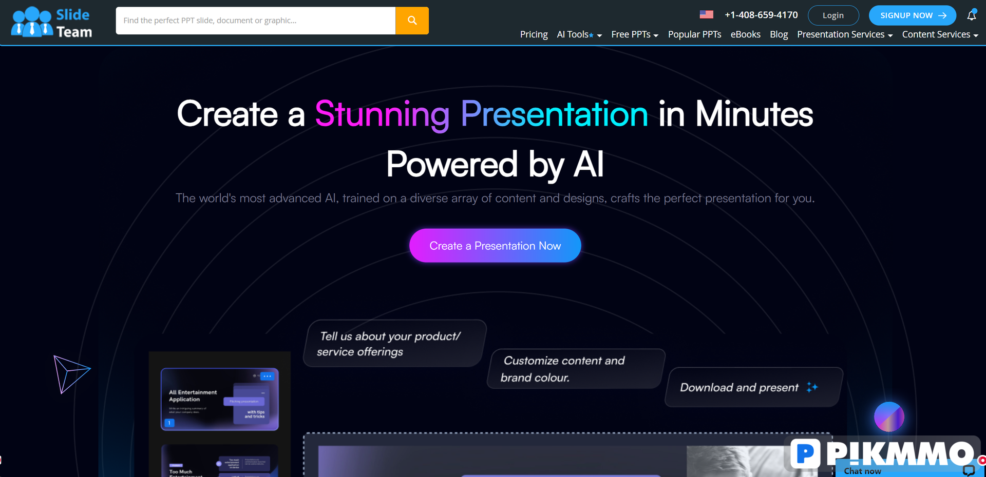 SlideTeam AI Presentation Generator