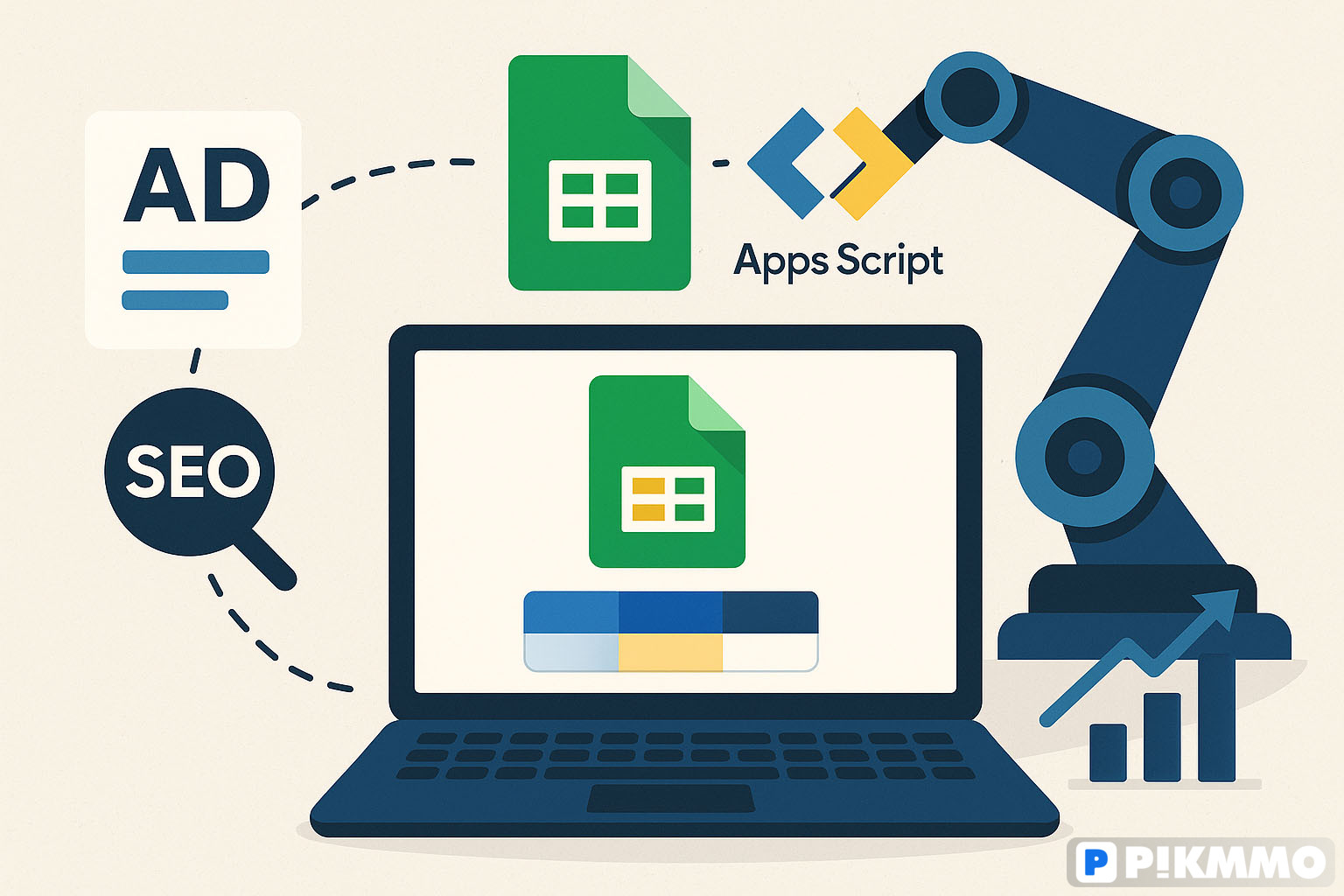 Cách dùng Google Sheets + Apps Script để tự động tổng hợp dữ liệu Ads/SEO