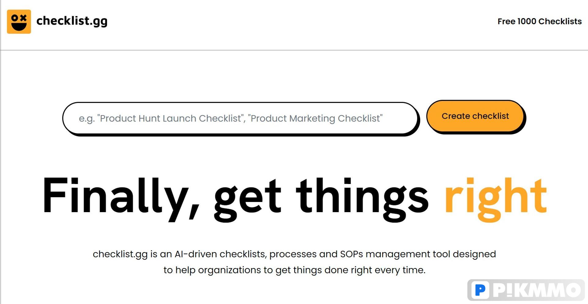 Checklist.gg