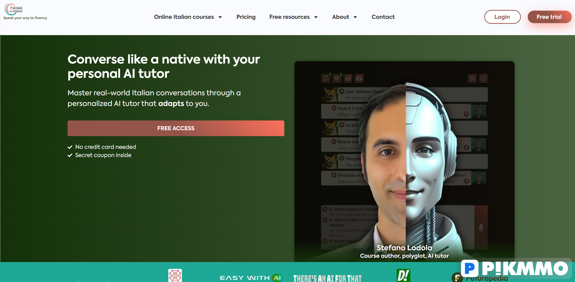 Think In Italian AI Language Tutor