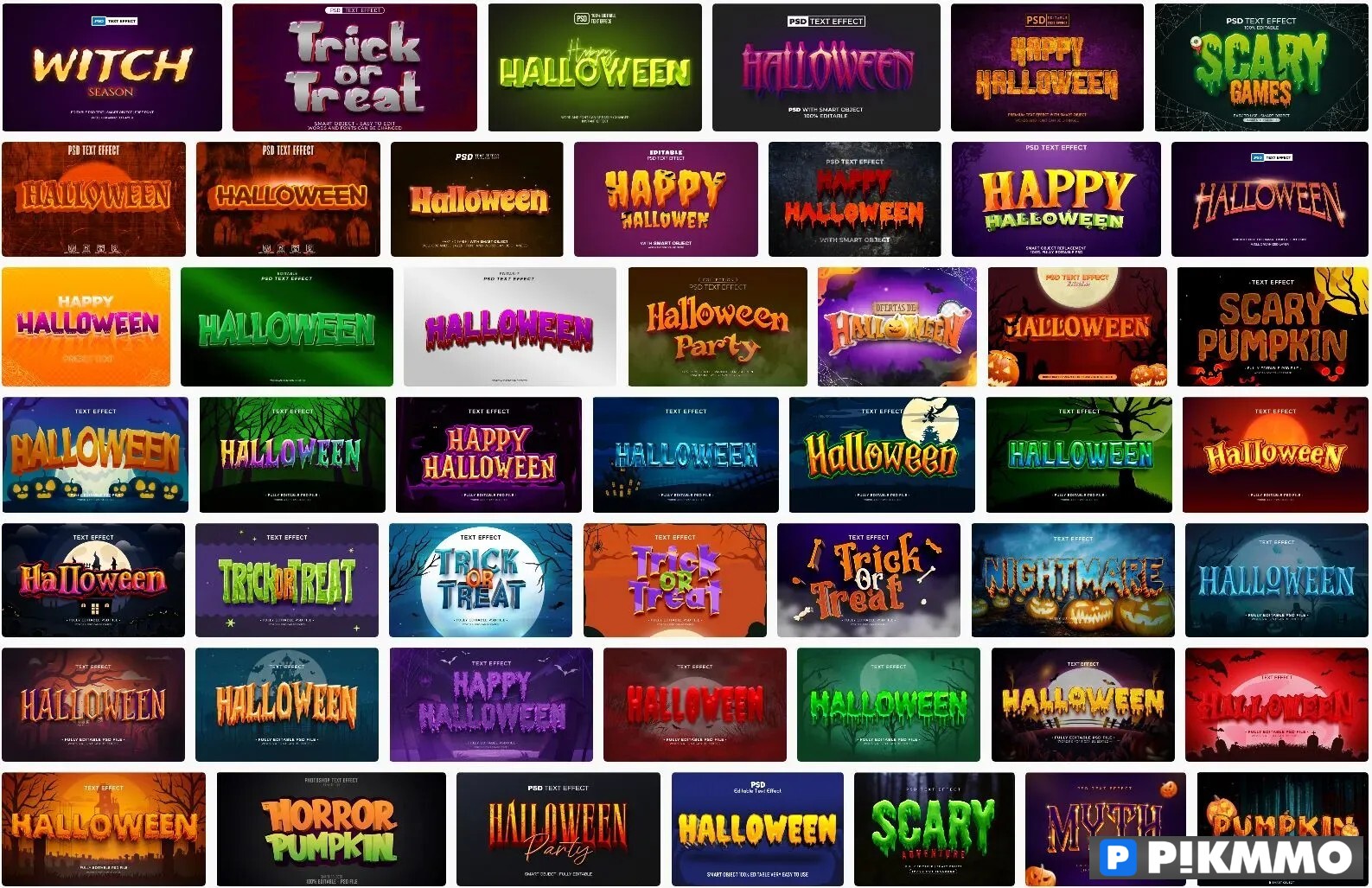 Hiệu ứng chữ Halloween