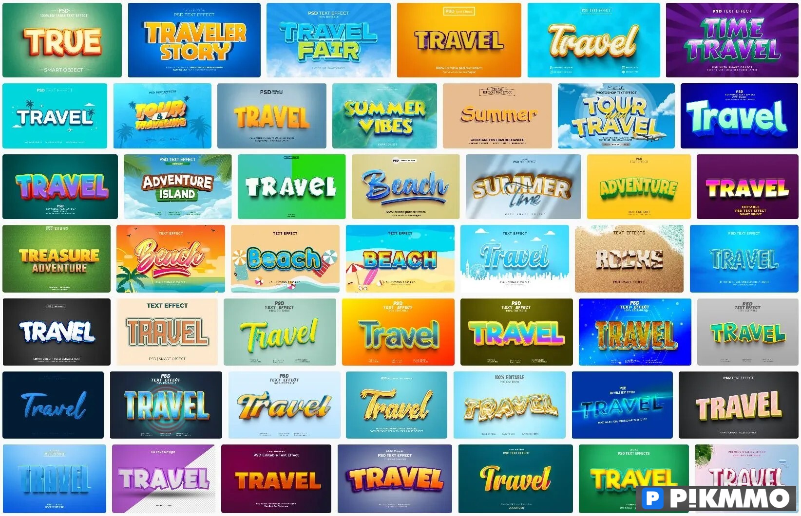 Hiệu ứng chữ Travel