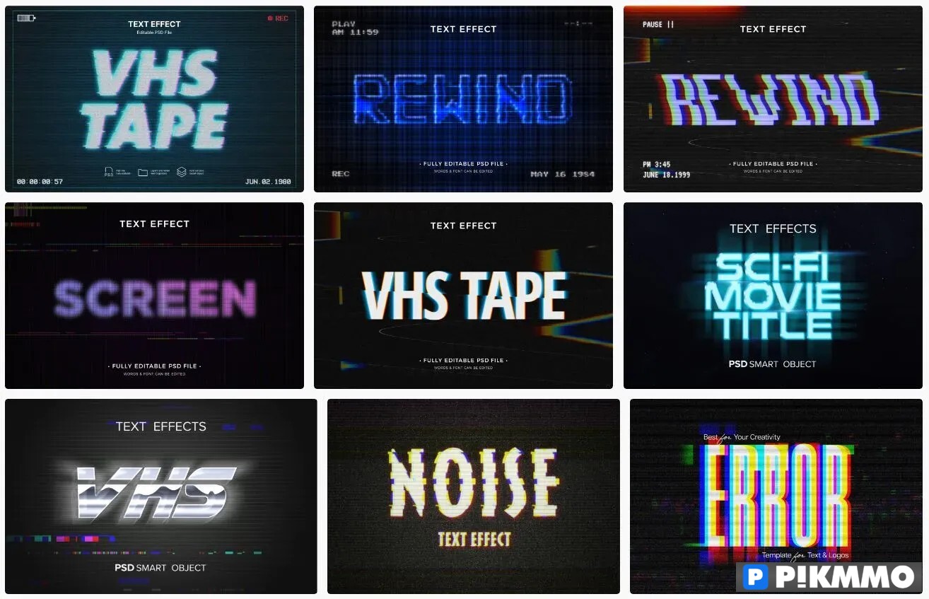 Hiệu ứng chữ văn bản VHS
