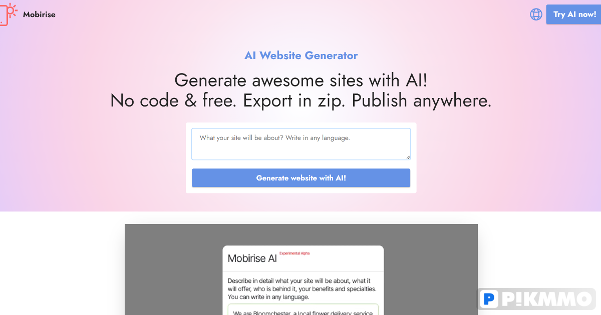 Mobirise AI Website Builder