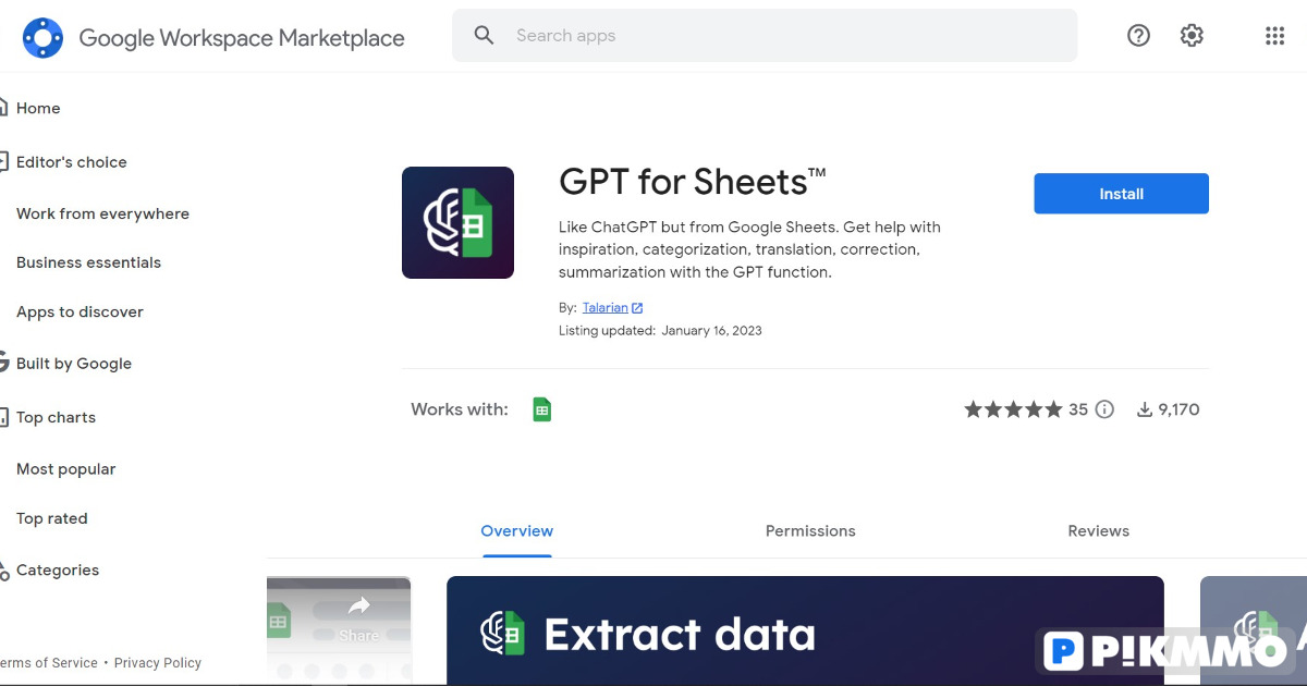 GPT for Sheets and Docs