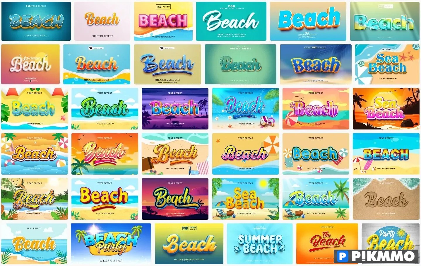Text Effect Beach