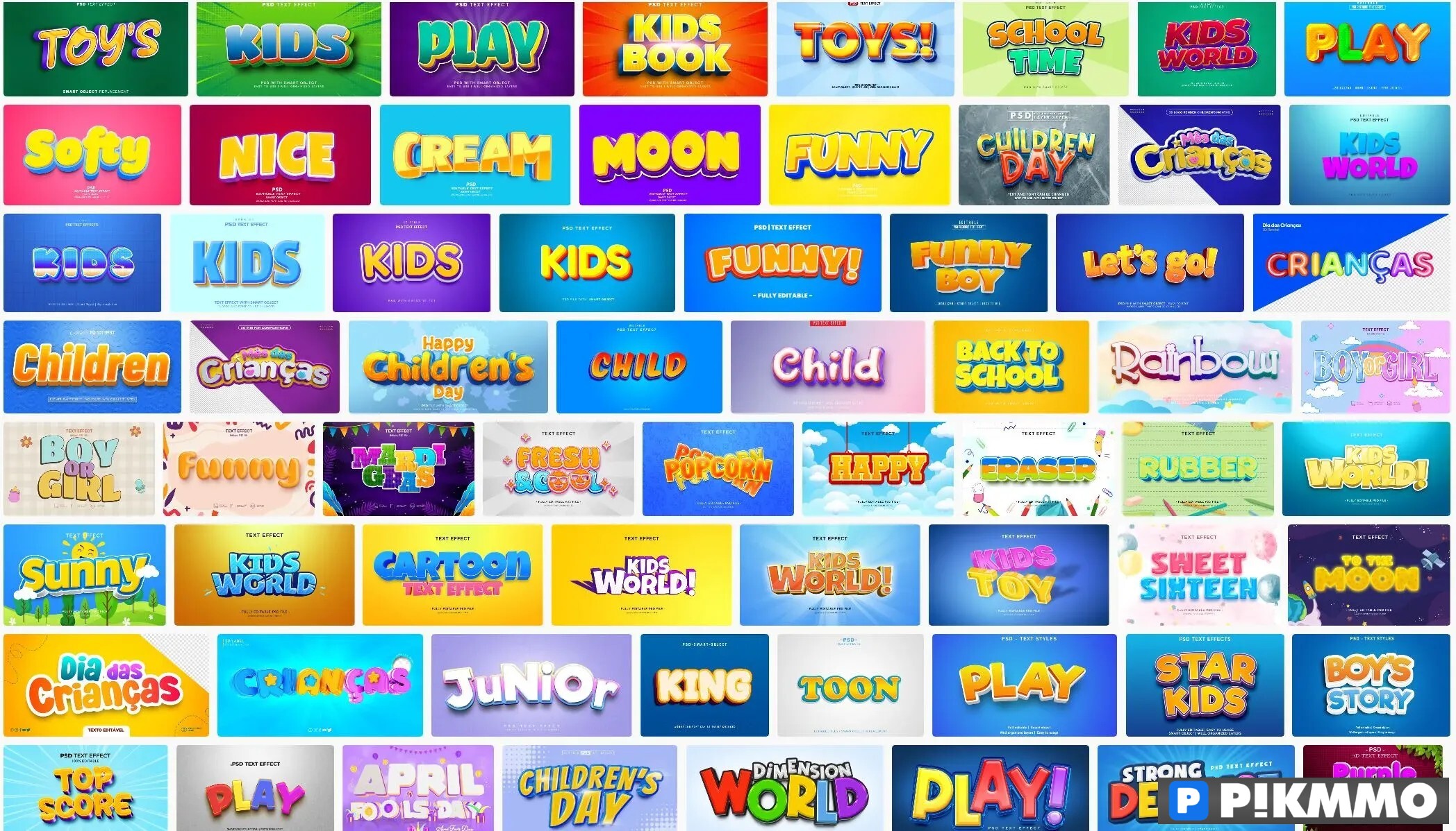 Text effect Childrent