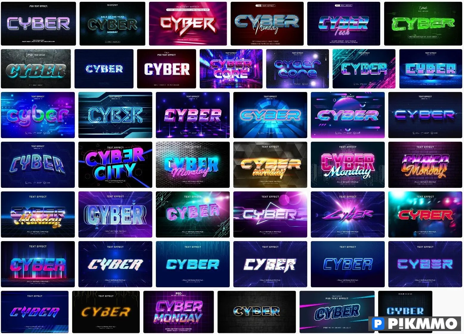 Text effect Cyber