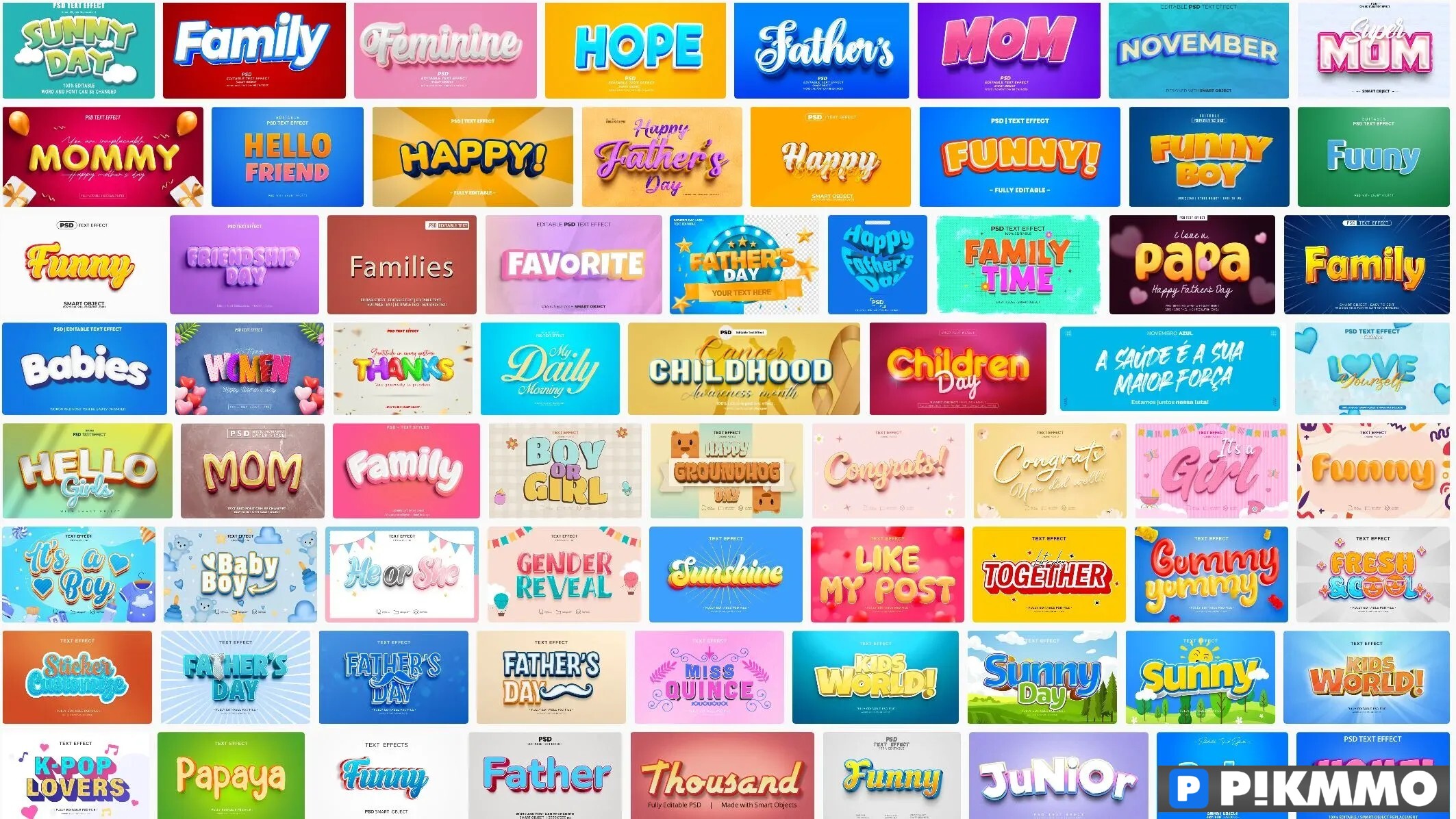 Text Effect Family