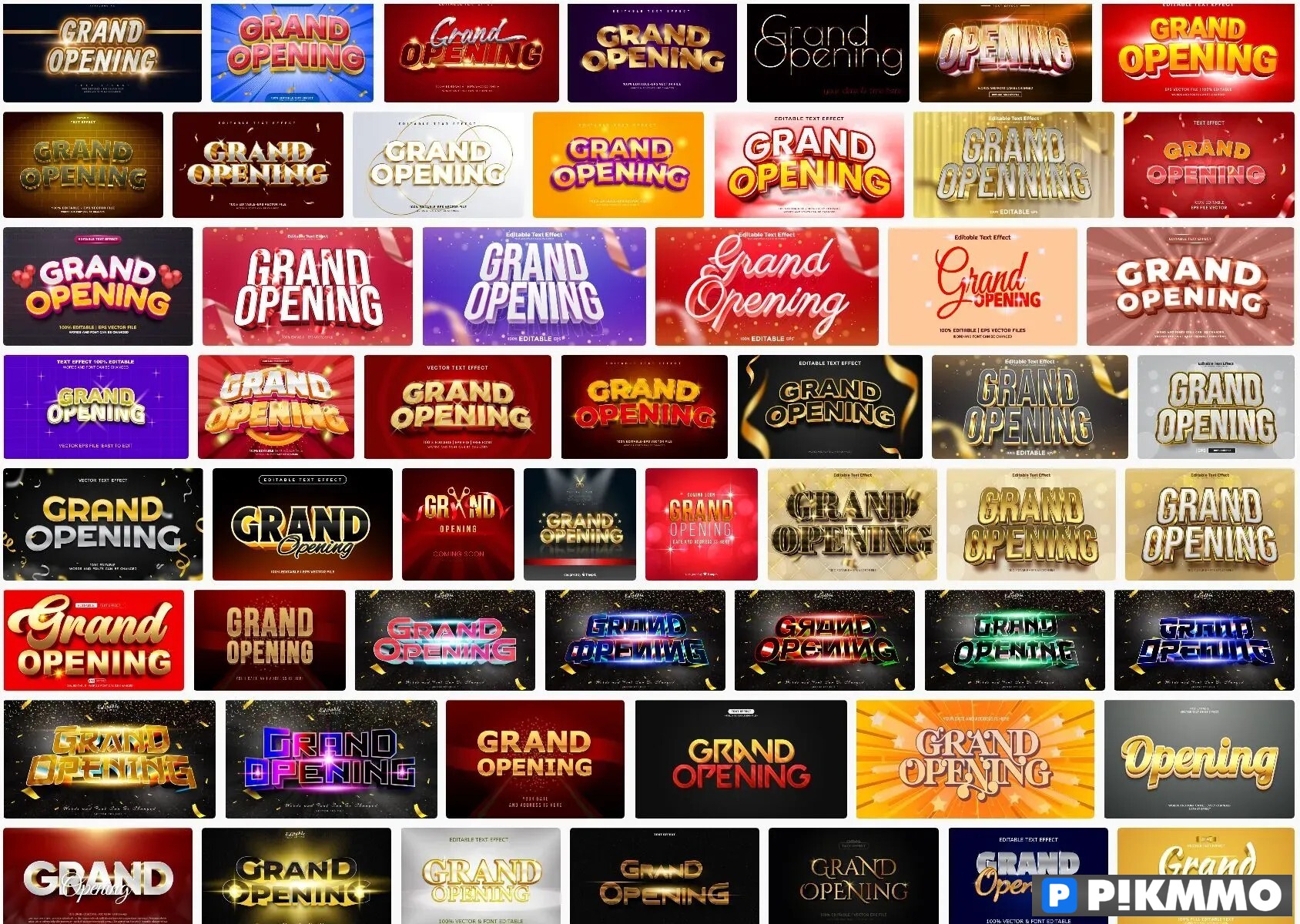 Text Effect Khai Trương
