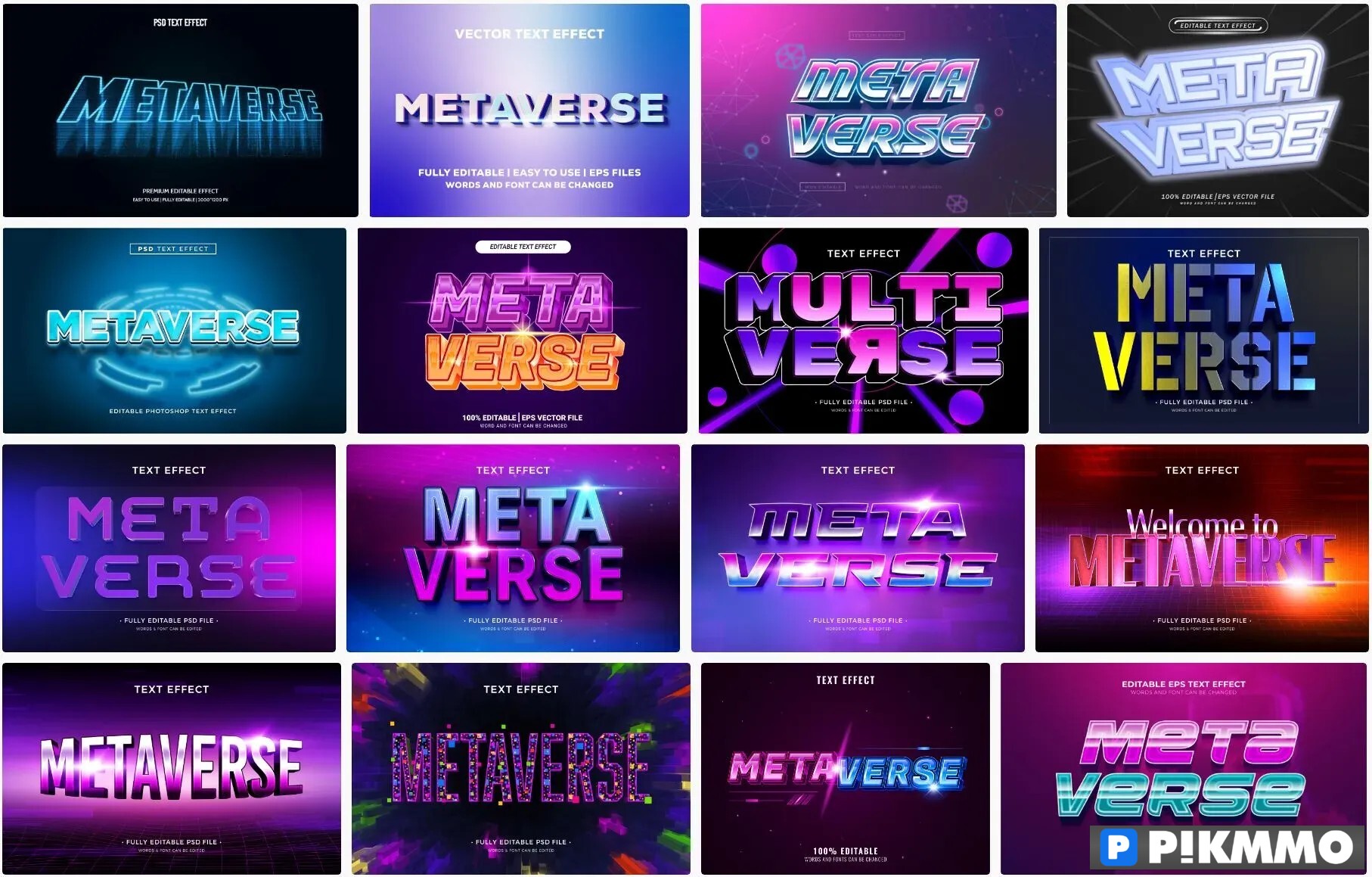 Text effect Metaverse