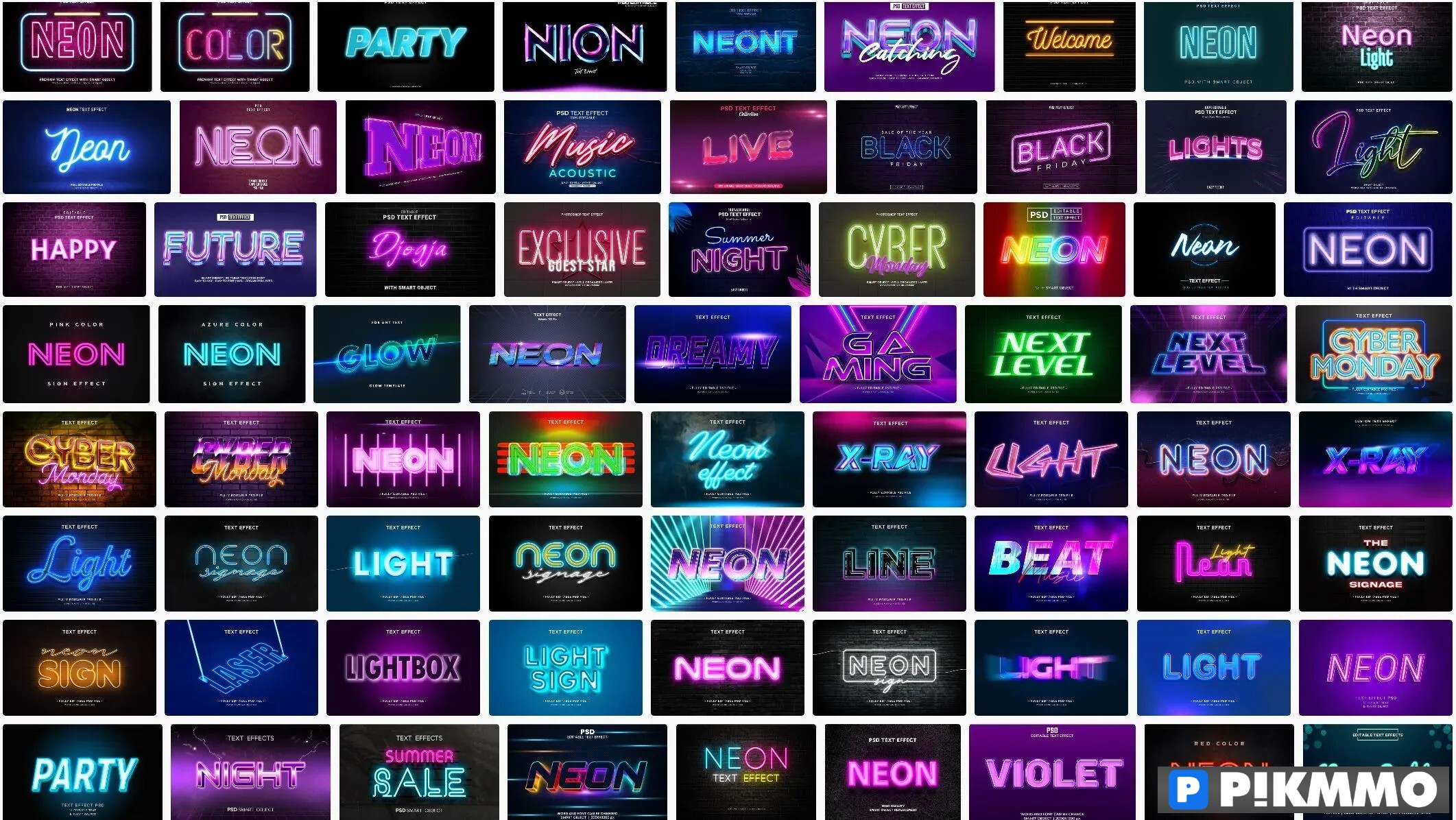 Text effect neon