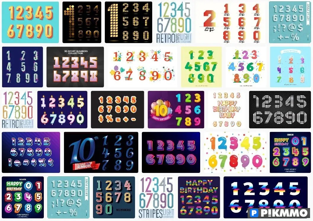 Text Effect Number