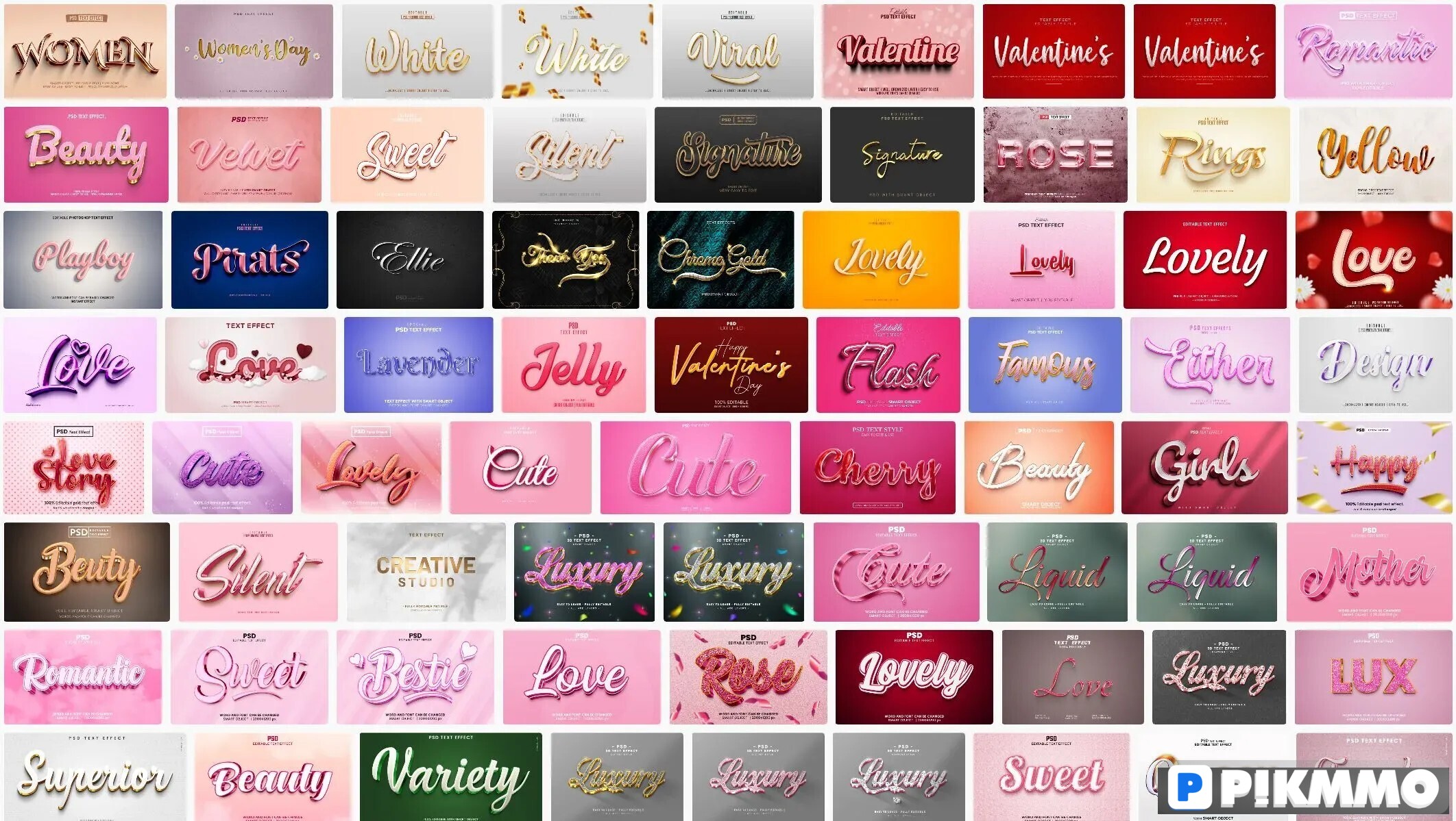 Wedding text effect