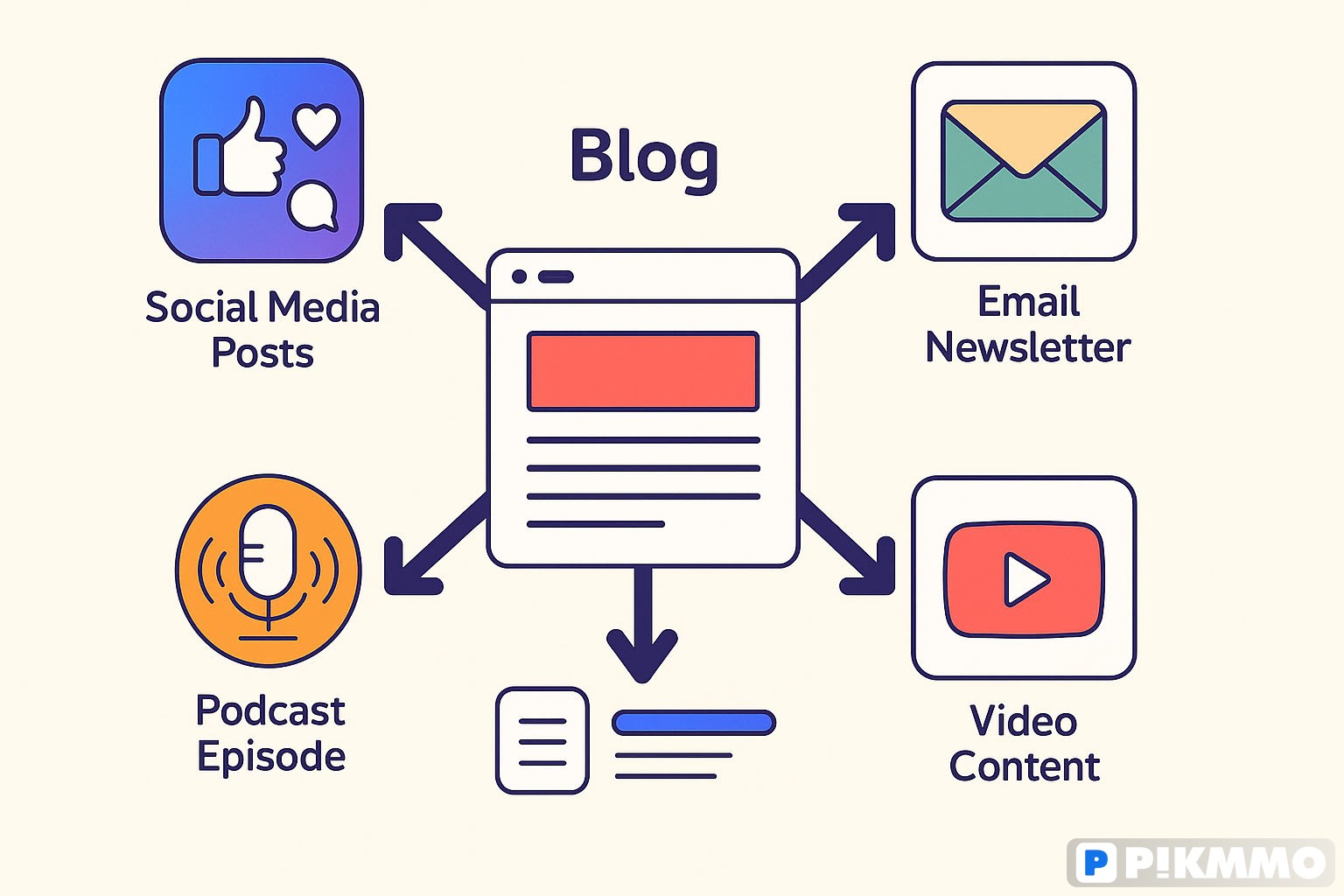 Repurpose Content: từ 1 nội dung gốc ra 10 định dạng tự động